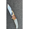 RAPTOR SILVER коллекционный эксклюзивный складной нож ручной работы мастера студии ANDROSHCHUK KNIVES, купить заказать в Украине (Сталь CPM® S125V™)